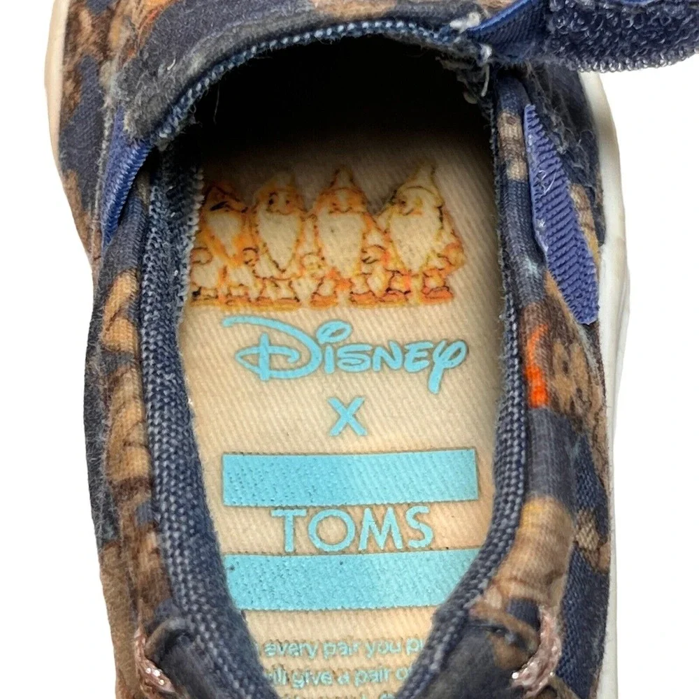 Tiny Toms X Disney Snow White Luca Loafers Slip On Shoes Infant Size 4 Blue